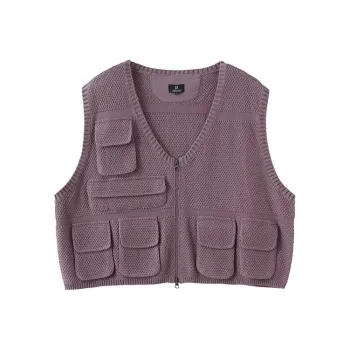 BUTTBILL Knitted Fabric Vest For Outdoor Unisex