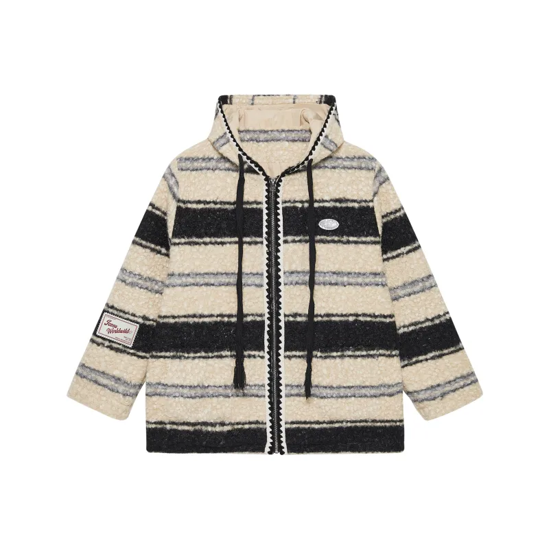 ICONS Lab Jackets Coats Unisex Colorful Strips-0