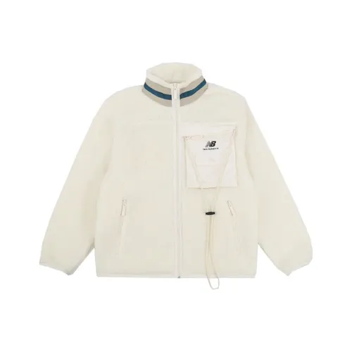 New Balance Leisure Lifestyle Series Velvet Jackets Unisex White