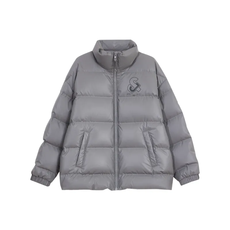 JACK JONES· PU Puffy Down Jacket Coat Unisex-4