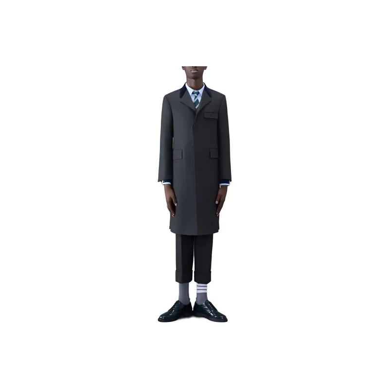 THOM BROWNE Coats Men Gray-0