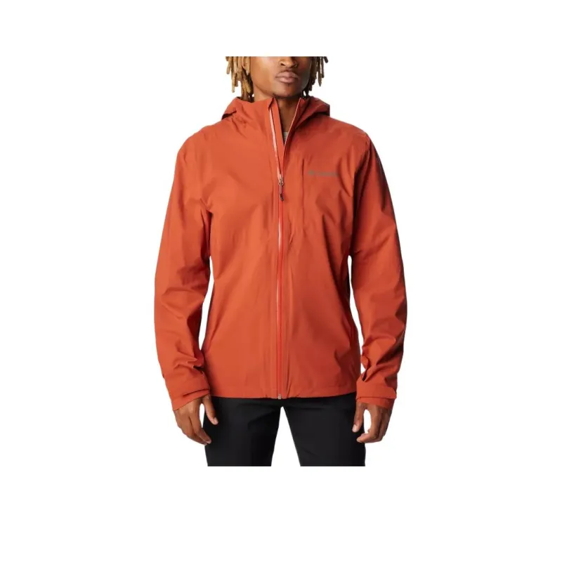 Columbia Ampli-Dry™ Waterproof Shell Walking Jacket Jackets Coats Men's Curved Red-0