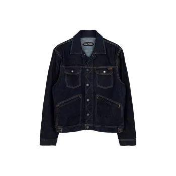 TOM FORD Denim Jacket Men's Dark Blue