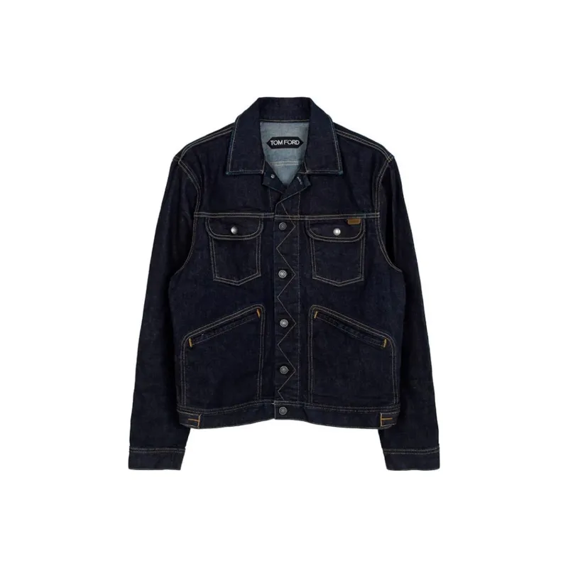 TOM FORD Denim Jacket Men's Dark Blue-0