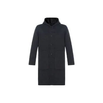 FENDI Coats Men Gray