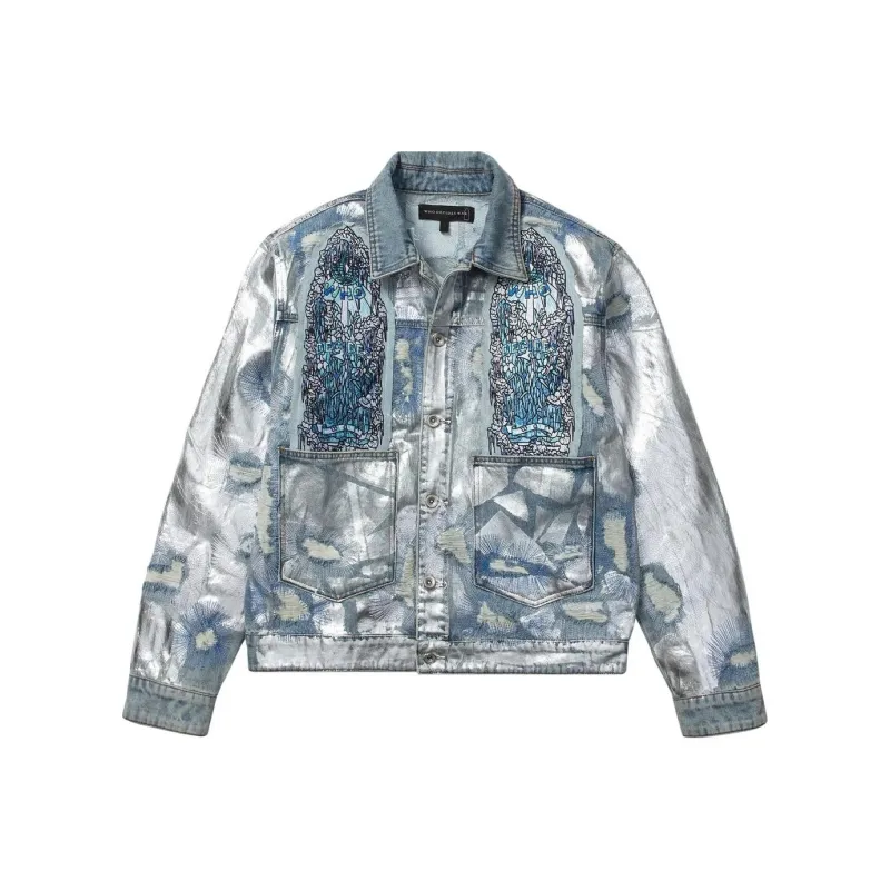 Who Decides War Denim Jacket Men's Blue-0