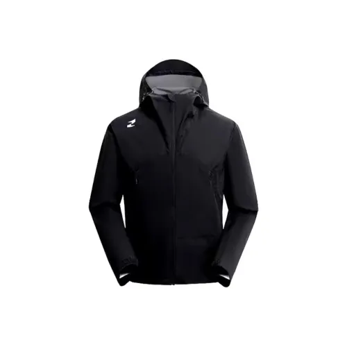TAJEZZO Water Resistant And Rainproof Windbreaker strukturierter River Men's Black