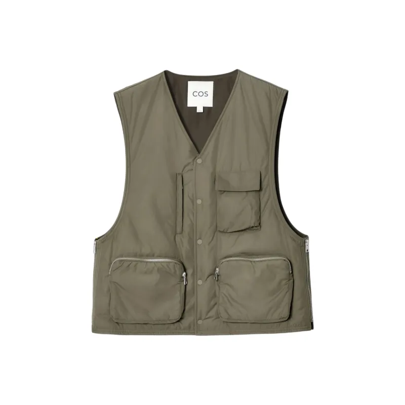 COS Vests Men Green-0