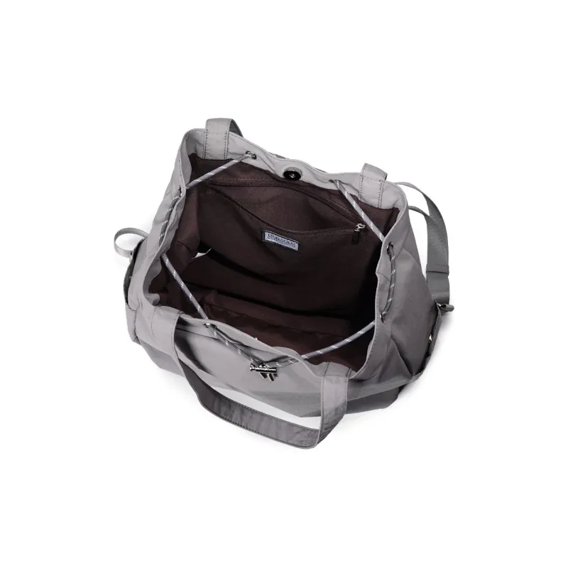 Dubaolu Fabric Shoulder Bag Medium Size Women's Black/Gray-11