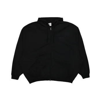 Vetements Embroidered Logo Oversized Zip Up Hoodie