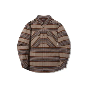 LiNing Puffer Jackets Unisex Earth Umber Plaid