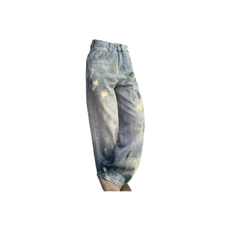 IXXAT Jeans Unisex Ink Splatter Blue-1