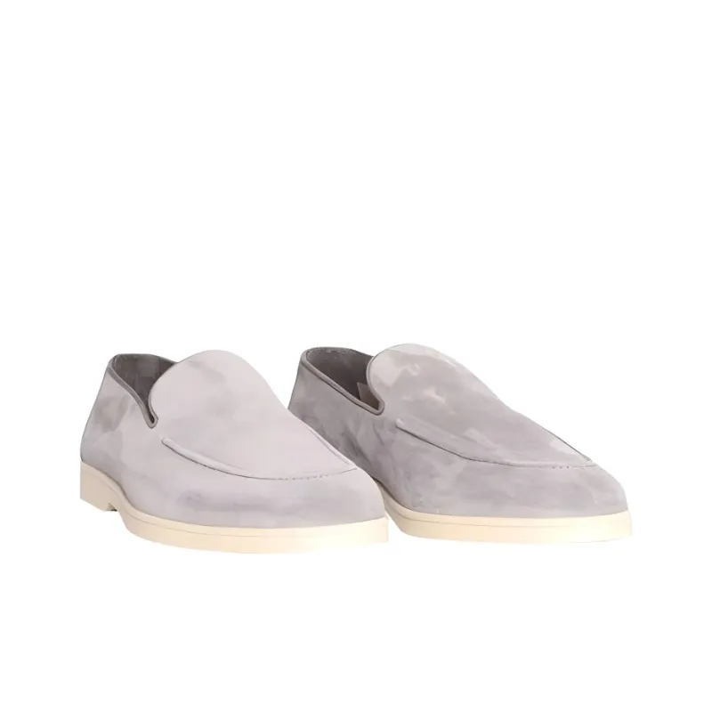 DOUCAL'S Mocassin Casual Shoes Men's Gray-2