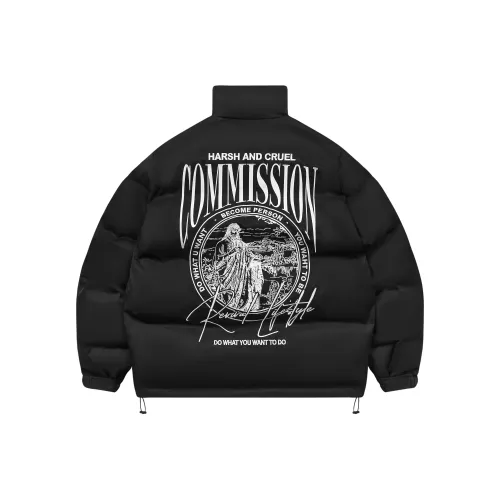 HARSH AND CRUEL Puffer Jackets Unisex
