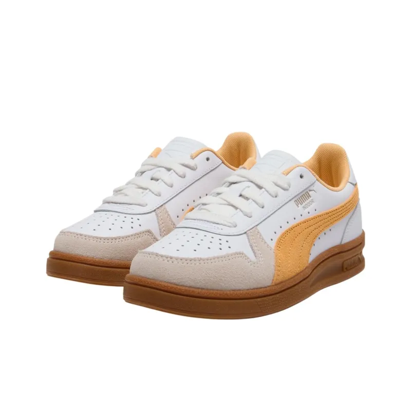 PUMA Anti Slip Wear Resistant Low Top Skateboard Shoes Women's Warm White Near Apricot-2