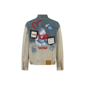 EVISU FW24 Denim Jacket Men's Denim Blue