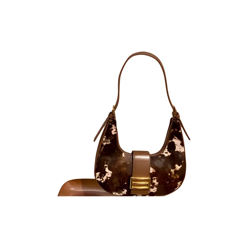 BEMIX PETS Horse Leather Shoulder Bag Women's Brown-4