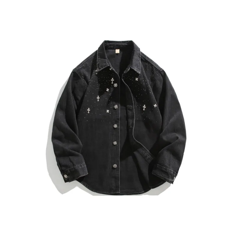 【dme】 Denim Jacket Unisex Black-0