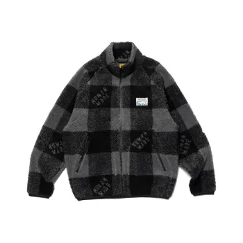 HUMAN MADE Check Boa Fleece Jacket