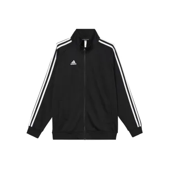 Adidas 3 Stripes Jackets Unisex Black With White Stripes