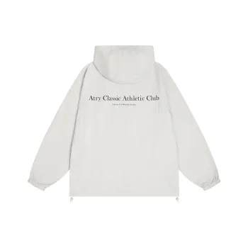 Atry Alphabet Slogan Series Breathable Quick Dry Sun Protection Clothing Unisex Ivory White