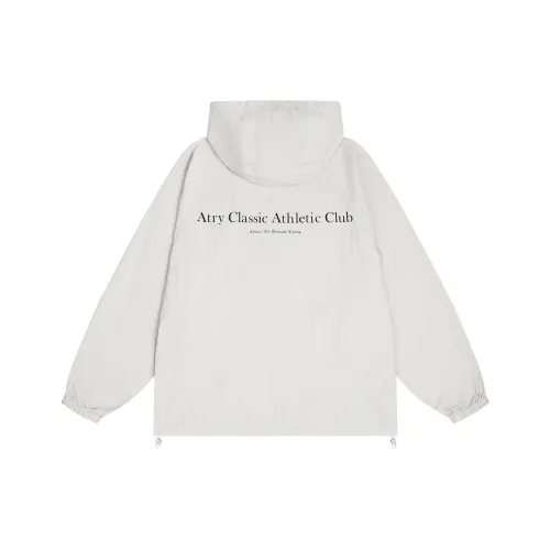 Atry Alphabet Slogan Series Breathable Quick Dry Sun Protection Clothing Unisex Ivory White