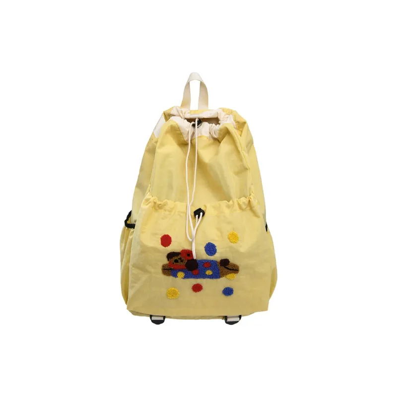 Alcohol Dragon Nylon Backpack Regular Women's Multicolor-21