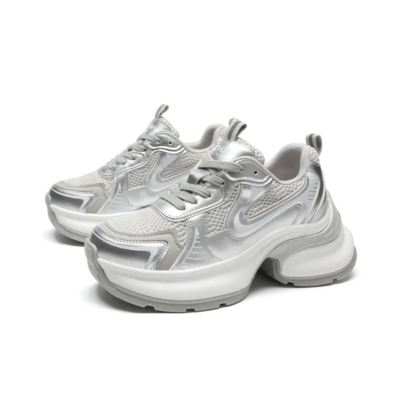 ZHR Swirl Collection Abrasion Resistant Low Top Chunky Sneakers Women's-1