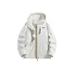 Beige Single Windbreaker Jacket