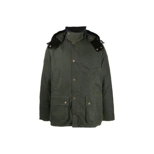BARBOUR Coats Men Green