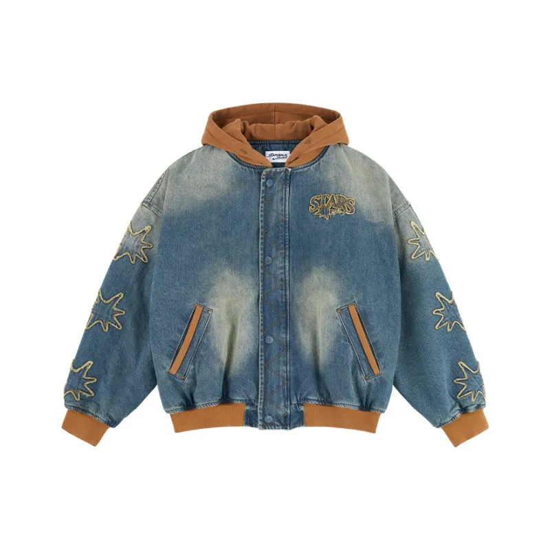 Starwalk Soldier Denim Jacket Unisex Brown-5