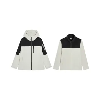 XTEP Wing Windbreaker Jackets Unisex Pumice Gray
