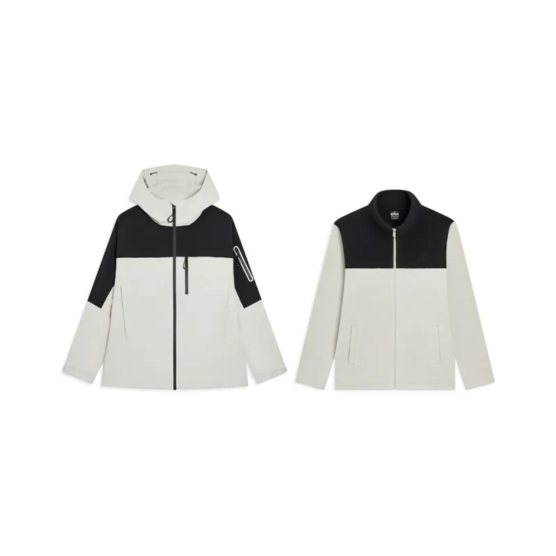 XTEP Wing Windbreaker Jackets Unisex Pumice Gray-0
