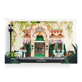 LIGHT YOUR BRICKS Compatibility Building Block 10362 France Café Display Case Model Accessories