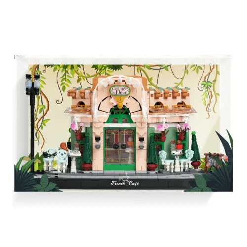 LIGHT YOUR BRICKS Compatibility Building Block 10362 France Café Display Case Model Accessories