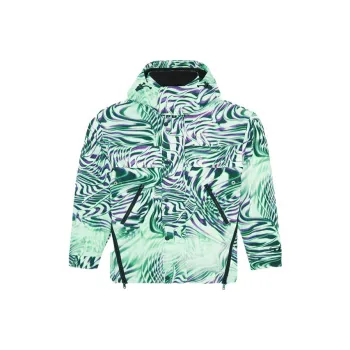 DIESEL FW22 Hooded Loose Fit Moderate Regular Edition Puffer Jacket Unisex Black White Green