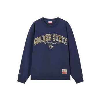 Mitchell & Ness x NBA Golden State Warriors SS25 Lifestyle Sweatshirt Unisex Navy Blue