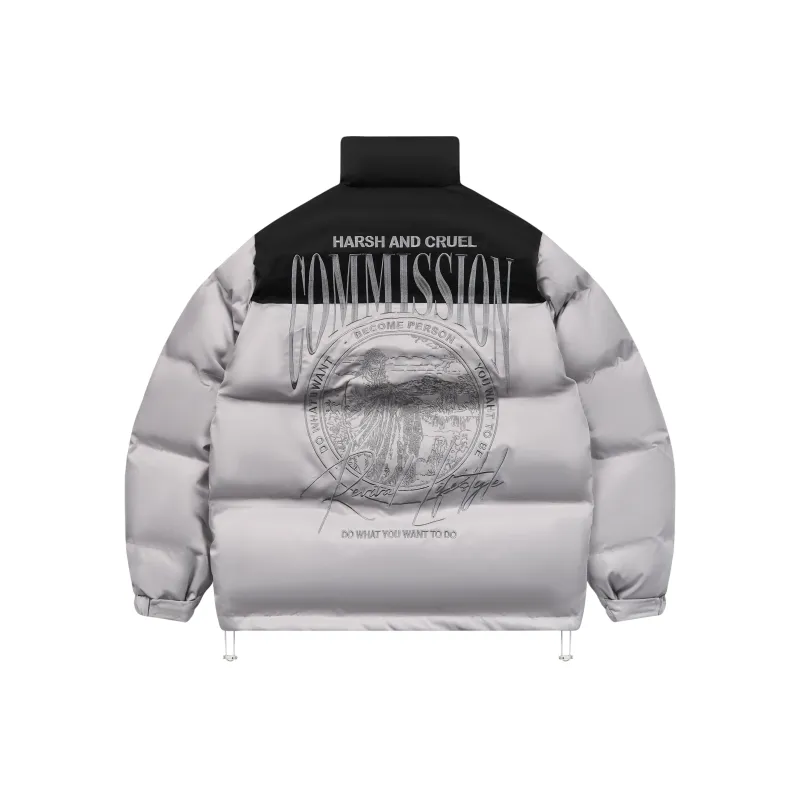 HARSH AND CRUEL Puffer Jackets Unisex-3