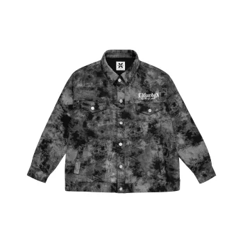 ED HARDY X Denim Jacket Unisex Black