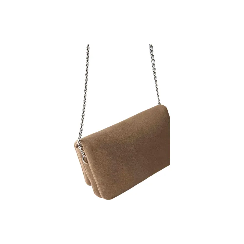 ZARA Polyester Crossbody Bag, Shoulder Bag Women's Brown-2