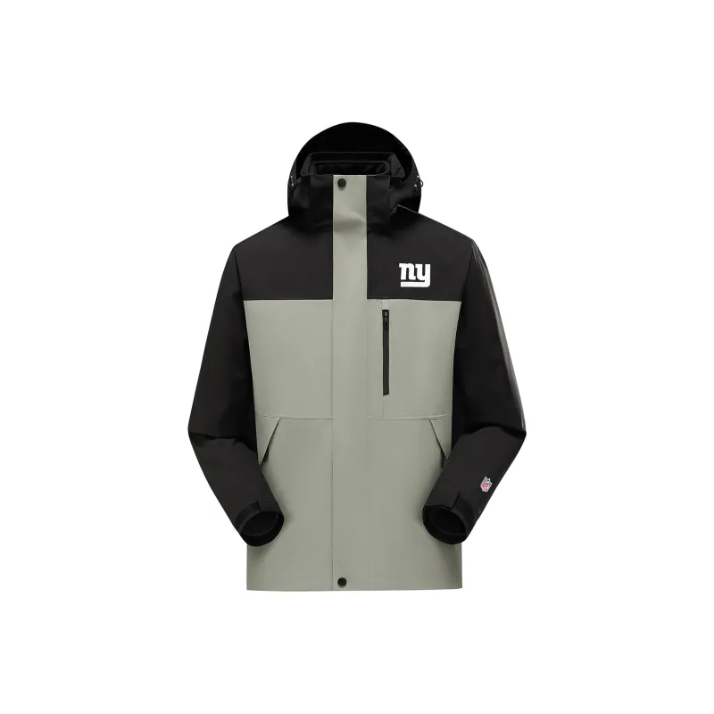 NFL Waterproof And Windproof Windbreaker Jacket Unisex Grass Green Black And Green-0