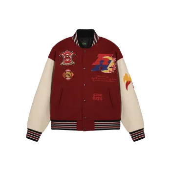 AFGK FW22 Baseball Jacket Unisex Red