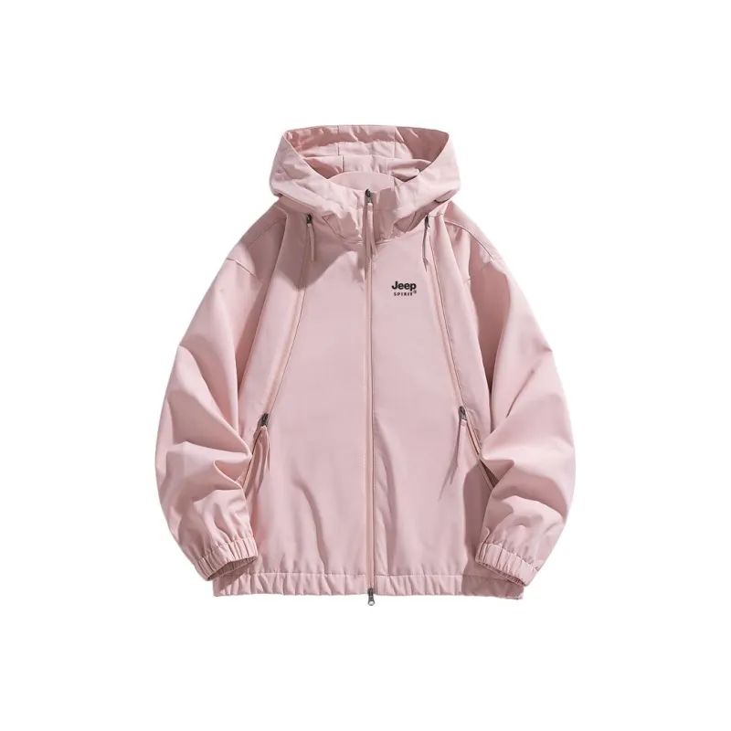 JEEP SPIRIT Outdoor Hiking Wind And Water Repellent Windbreaker Jacket Unisex-20