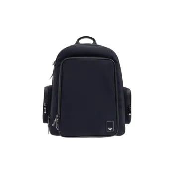 EMPORIO ARMANI Fabric Backpack Men's Marine Blue