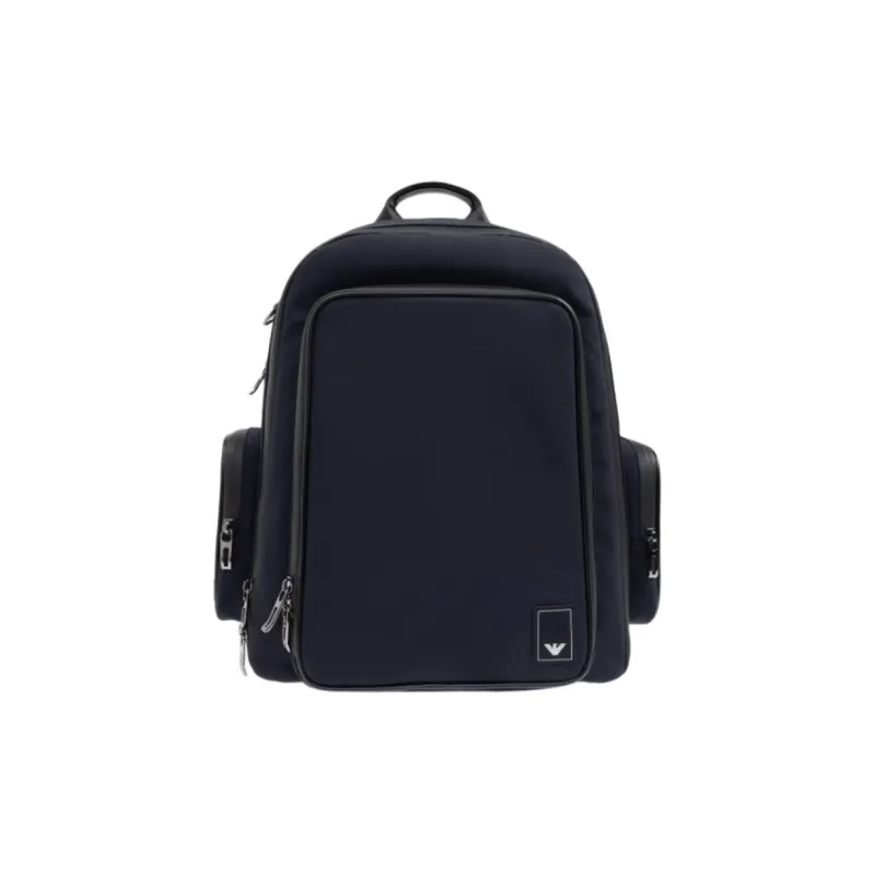 EMPORIO ARMANI Fabric Backpack Men's Marine Blue-0