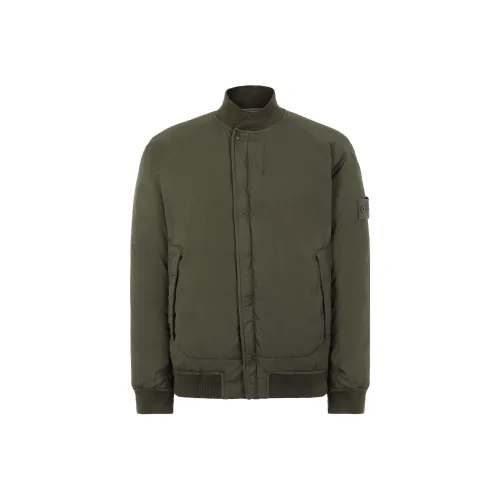 STONE ISLAND Jackets Men Green