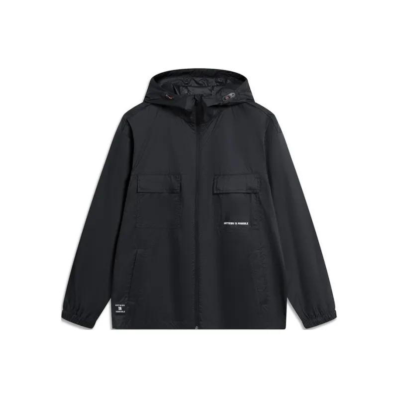 LiNing Sports Life Collection Sun Protection Clothing Men's Black-0