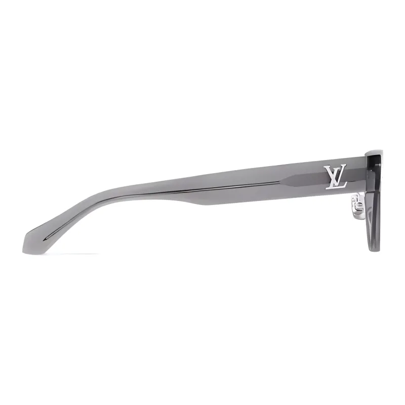 LOUIS VUITTON Irregular Shape Sunglasses Unisex Gray-3