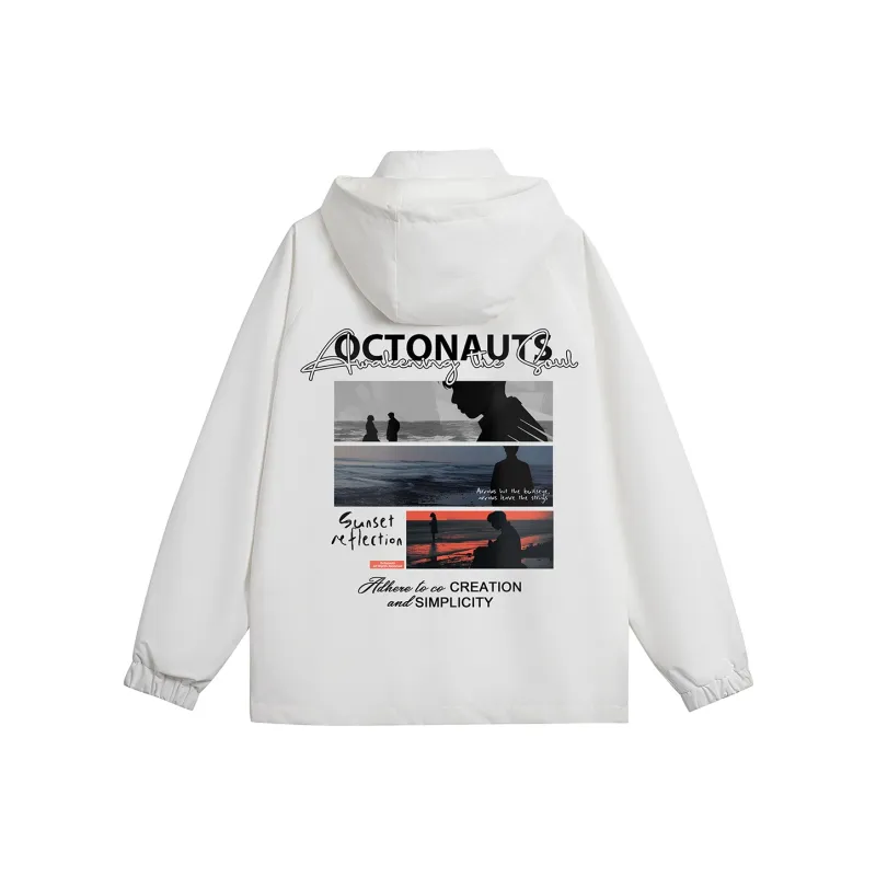 Small Columns Under The Sea Jackets Coats Unisex-4