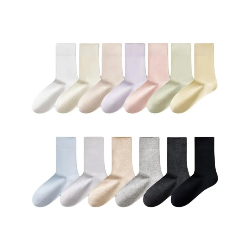 Temooues Mid Calf Socks Women's Combo Set-10